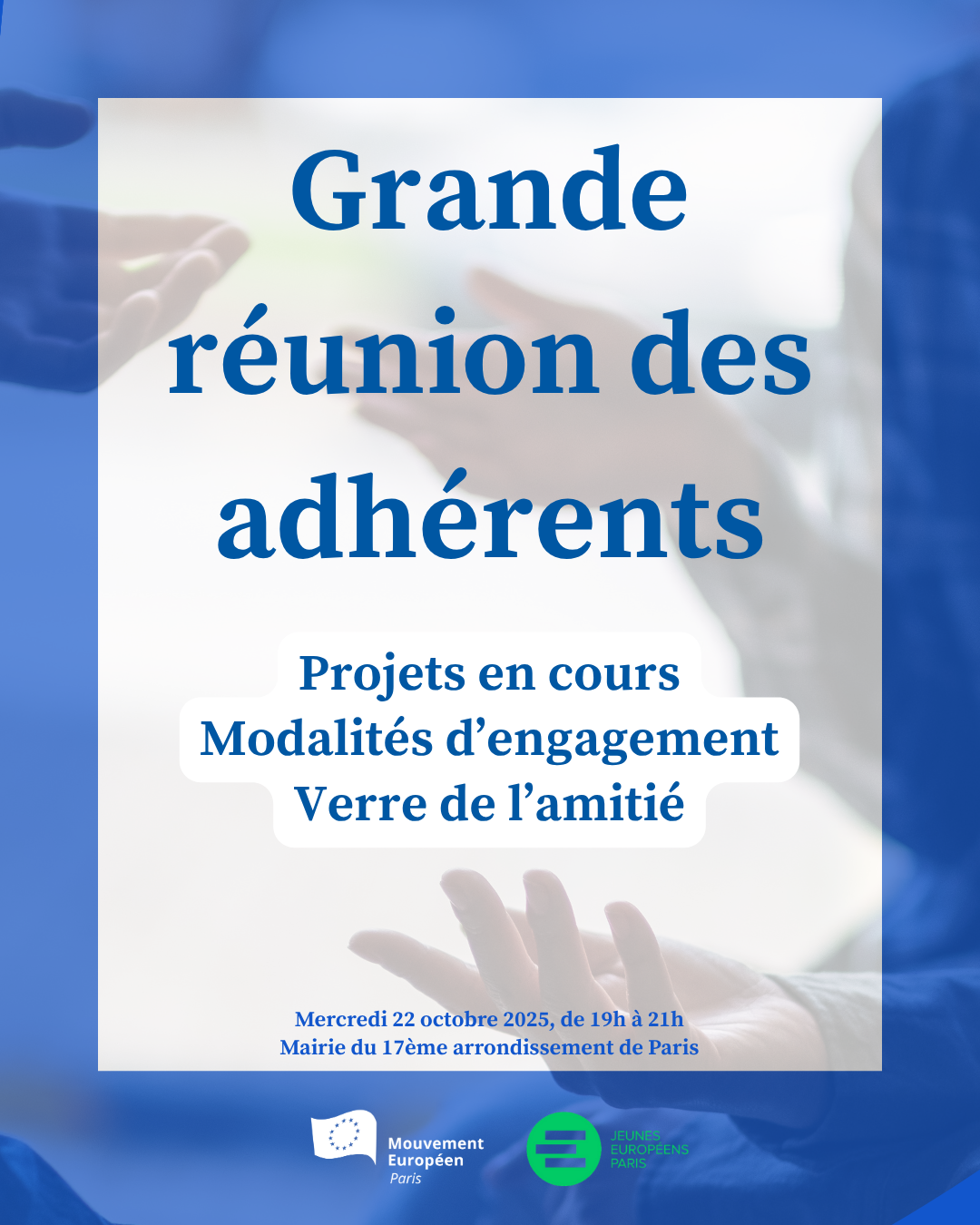 Grande réunion des adhérents