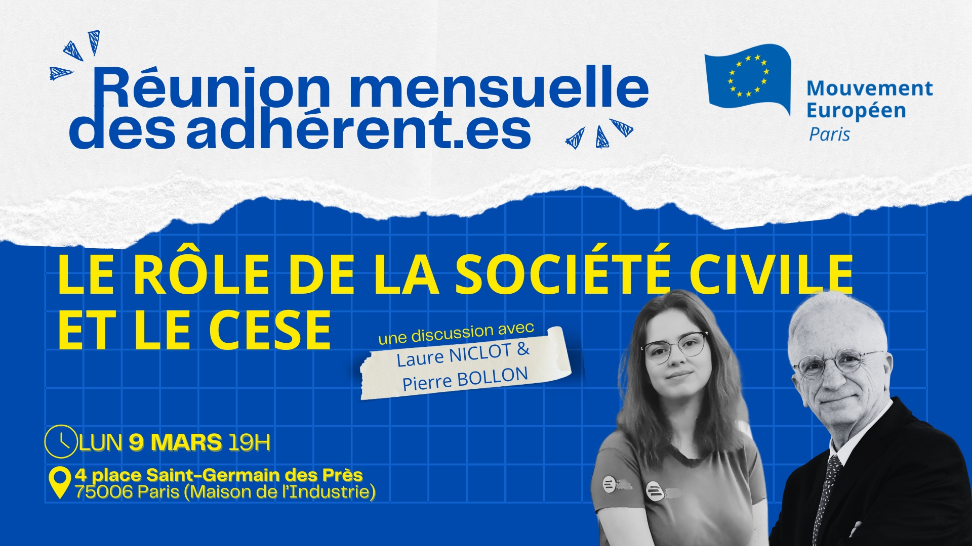Réunion des adhérents “Le rôle de la société civile et le CESE"