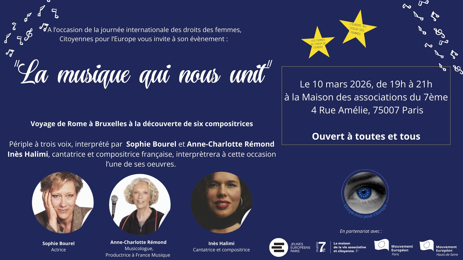 "La musique qui nous unit" - Soirée Musicale Internationale