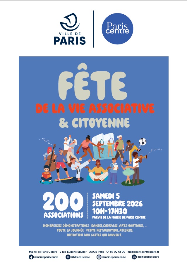 Des visuels des pratiques associatives sont présentées : football, danse, yoga, musique etc